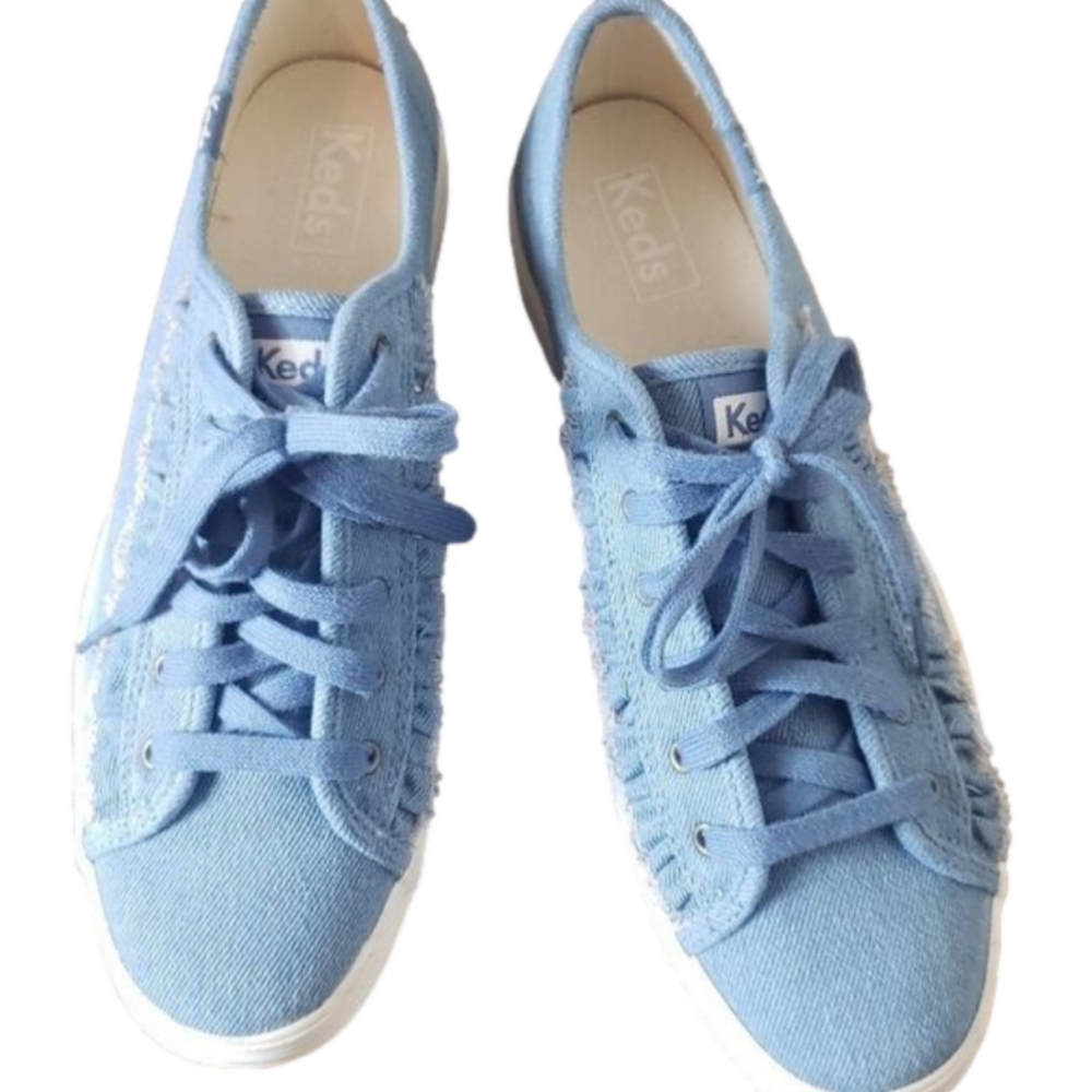 Keds Women Ruffle Denim 
Sneakers
